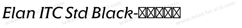 Elan ITC Std Black字体转换